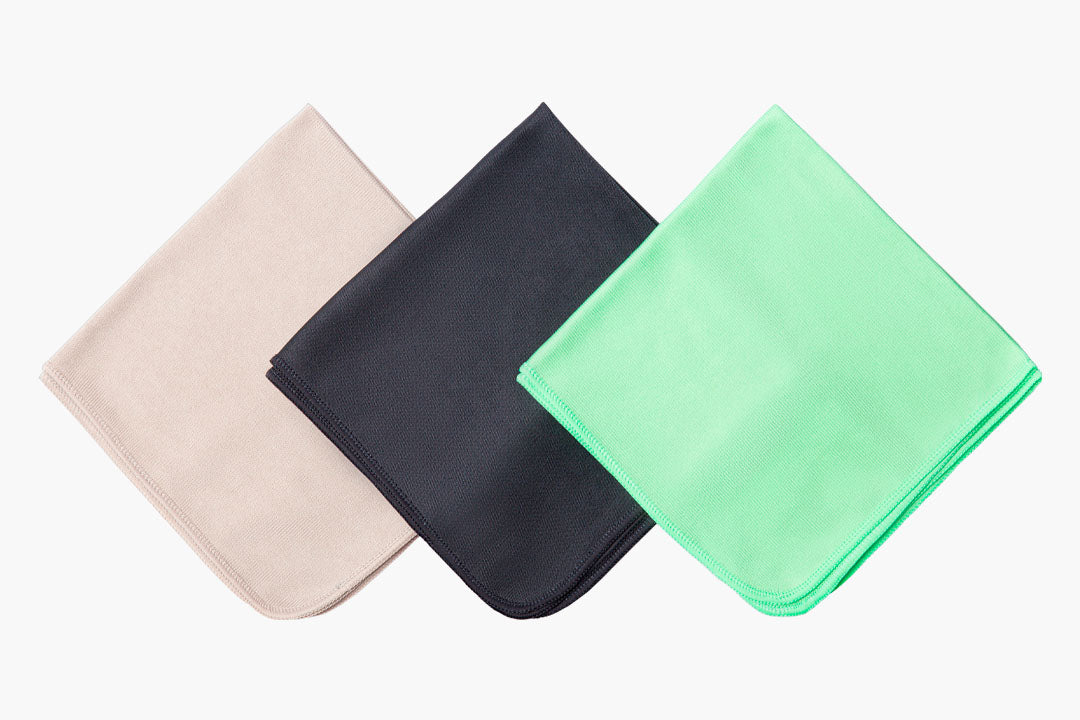 Glass & Electronics Flat-Weave Microfiber Cloth | Maker's Clean Sand / 2-Pack