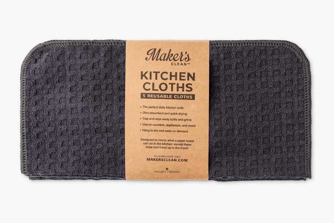 Kitchen Cloth Names Premium Reusable Kitchen Cloths (Waffle Weave 5-Pack) – Maker's Clean