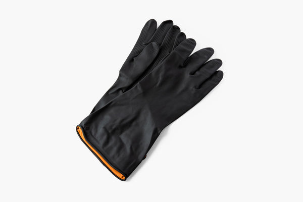 Exprosiflux Thick Rubber Cleaning Gloves - 2 Pairs Black Rubber Gloves For Dishwashing Large Non Slip Kitchen Gloves For Washing Dishes Reusable Cleaning Gloves Waterproof Heavy Duty 2p L - View #5